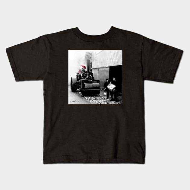 Steamroller (Album Cover Style) Kids T-Shirt by A Critical Hit!